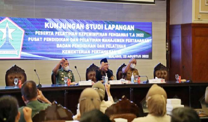 Kota Malang Bagi Kunci Sukses Pembangunan Daerah kepada Kementerian Pertahanan