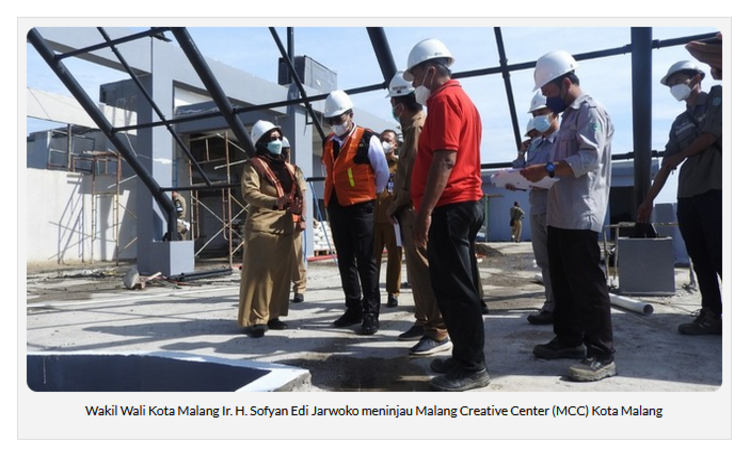 Sedikit Lagi, Pembangunan Malang Creative Center (MCC) Sudah Mencapai 65 Persen