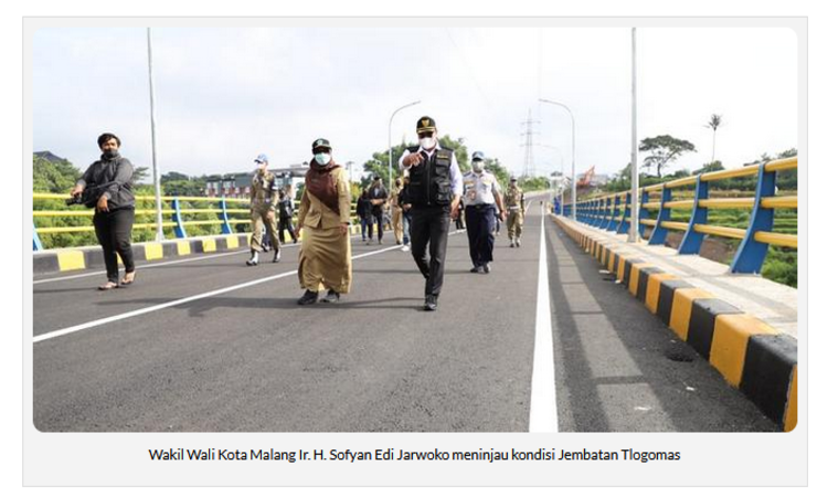 Sudah Rampung, Jembatan Tlogomas akan Diresmikan Pemkot Malang pada 24 Februari 2022