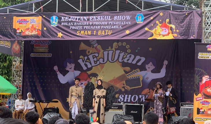 Kejutan Ekskul Show SMAN 1 Batu Bareng Mie Sedaap