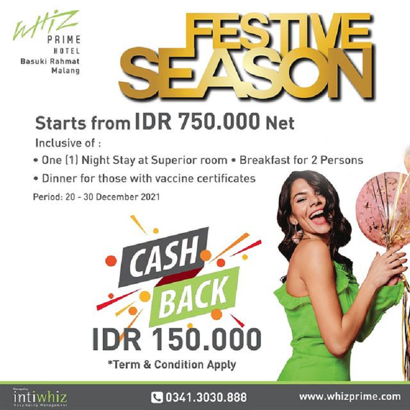 Tunjukan Sertifikat Vaksin di Whiz Prime Malang, Nikmati City View Terbaik Saat Tahun Baru