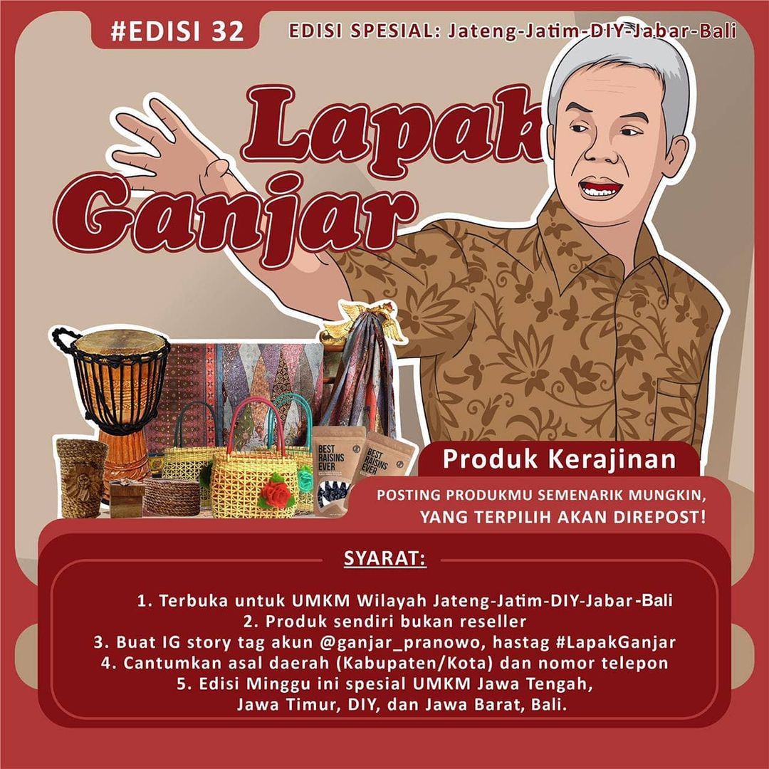 Langsung Melejit ... Ini Cara Pak Ganjar Bantu UMKM Survive